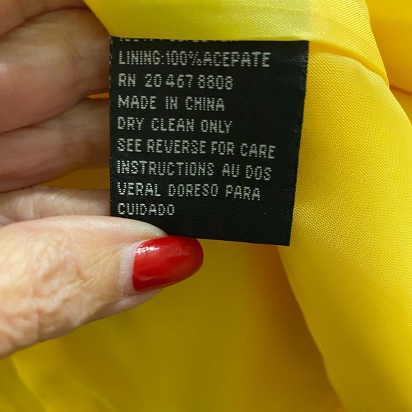 Malina’s Bright Yellow Jacket With Rhinestones - Picture 6 of 9